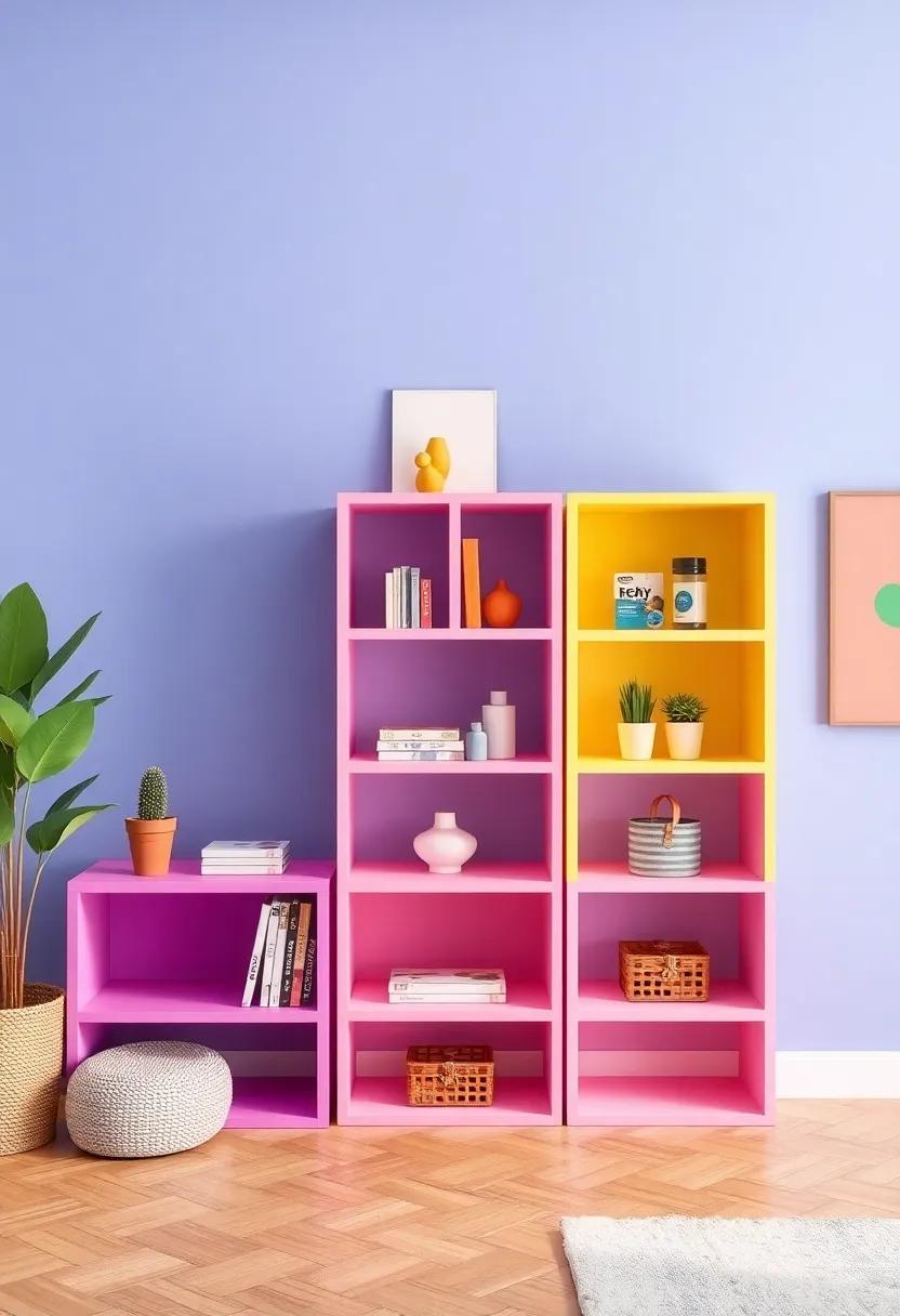 Playful Colors: Infuse personality ‍into your space with vibrant, multi-colored shelving options that allow‍ for ⁣bold displays and keep⁢ necessities at your fingertips