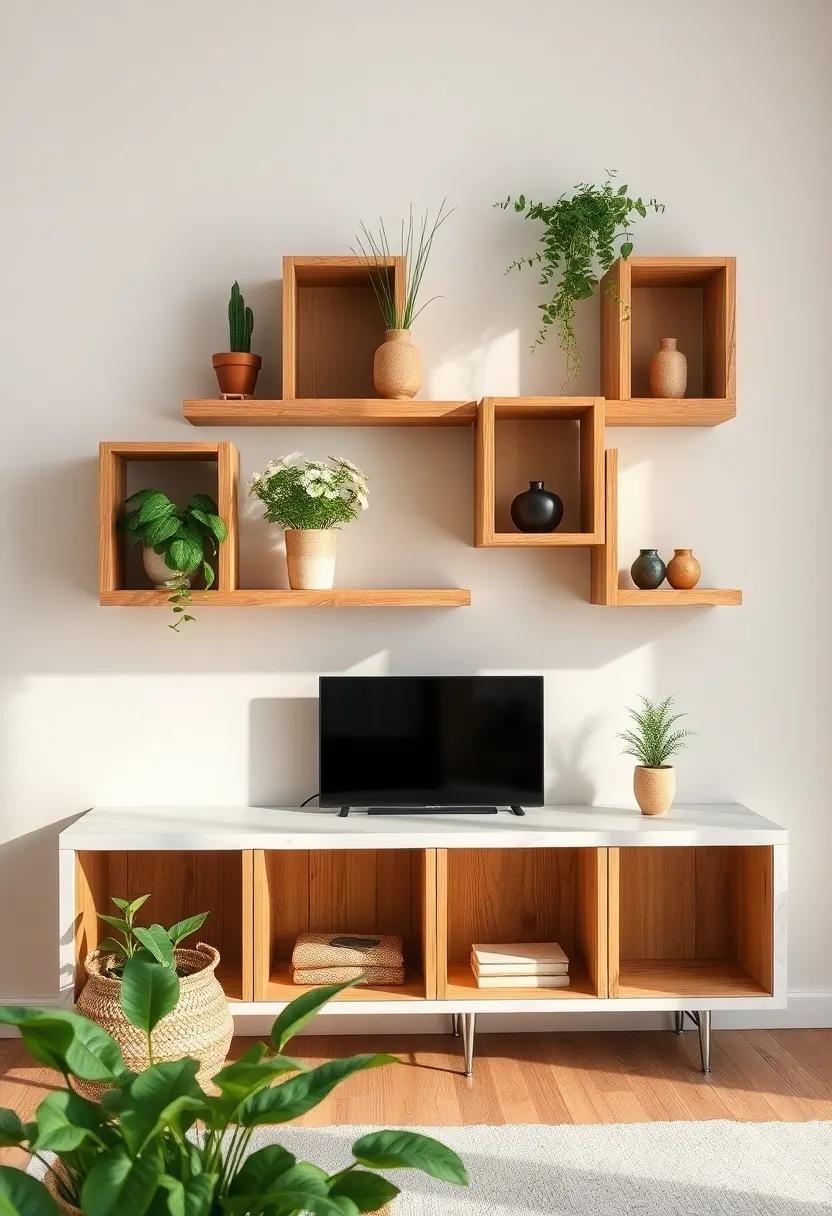 Rustic Charm: Transform your living‌ room with rustic wooden cubby shelves that add warmth and character, perfectly suited for⁢ displaying​ plants or artisanal ​pieces