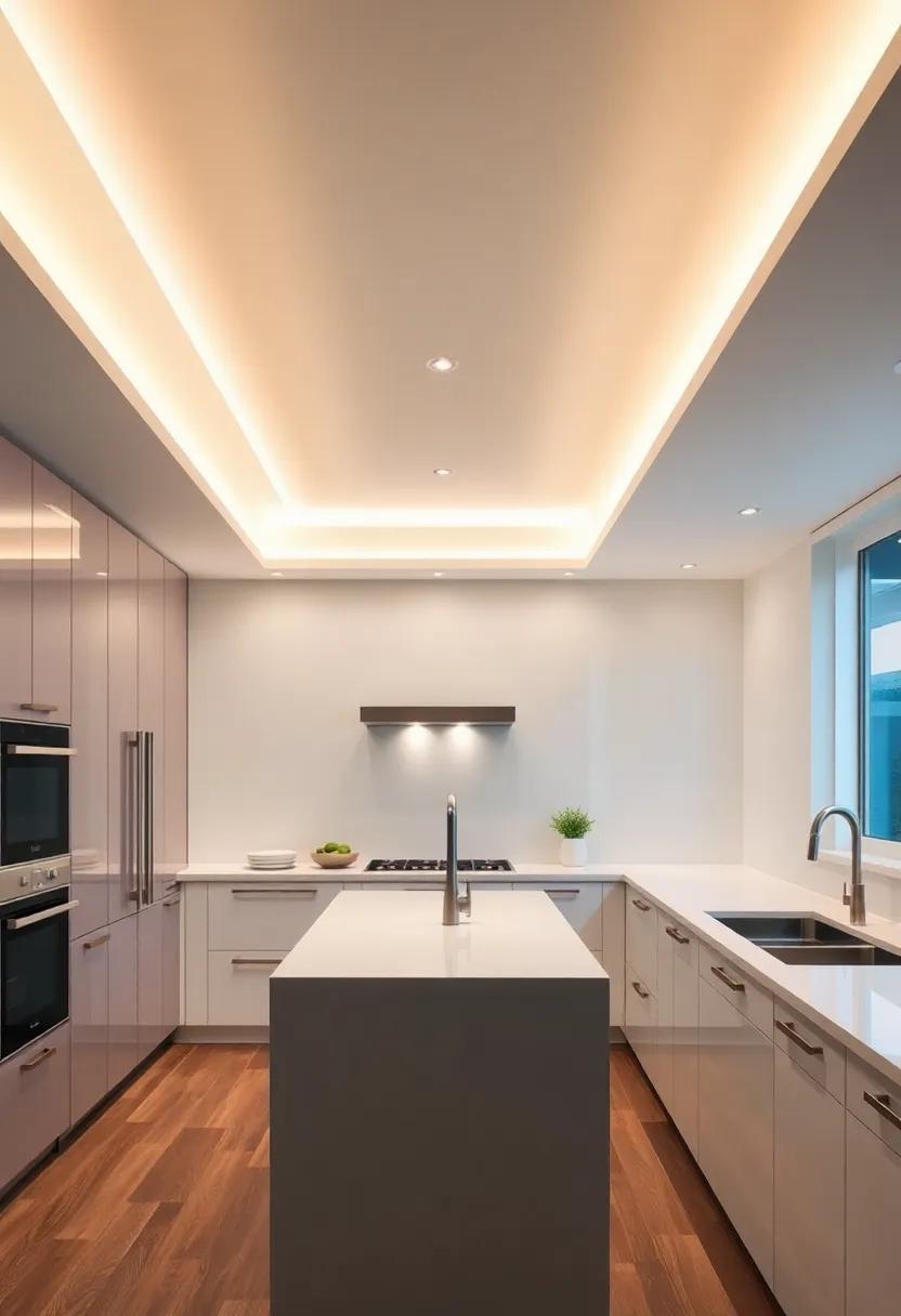 Recessed Lighting: Integrate recessed lighting into your ceiling⁤ for a clean look, providing layered⁢ illumination that enhances the mood of your kitchen environment