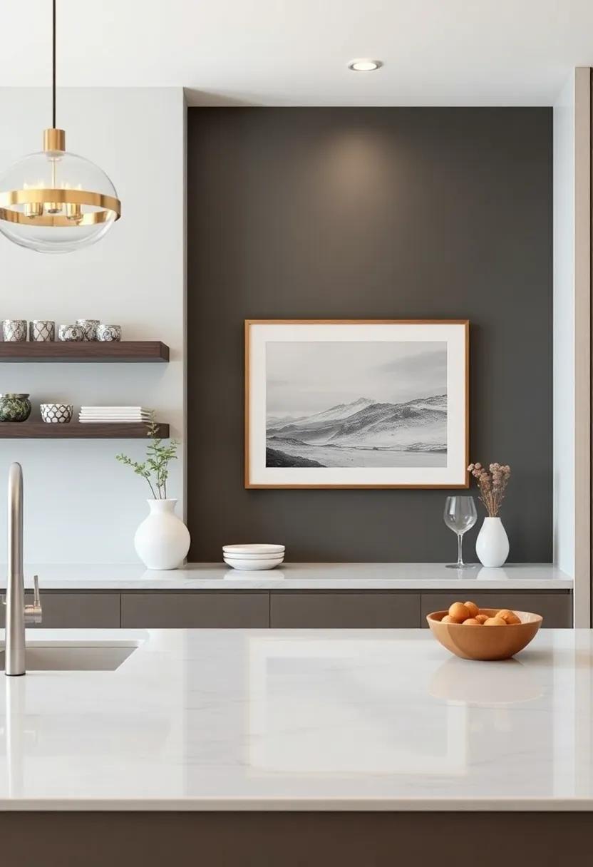 Signature Wall Art: Hang curated art or photography that resonates with your taste, ⁣adding a personal and sophisticated touch to your kitchen’s decor