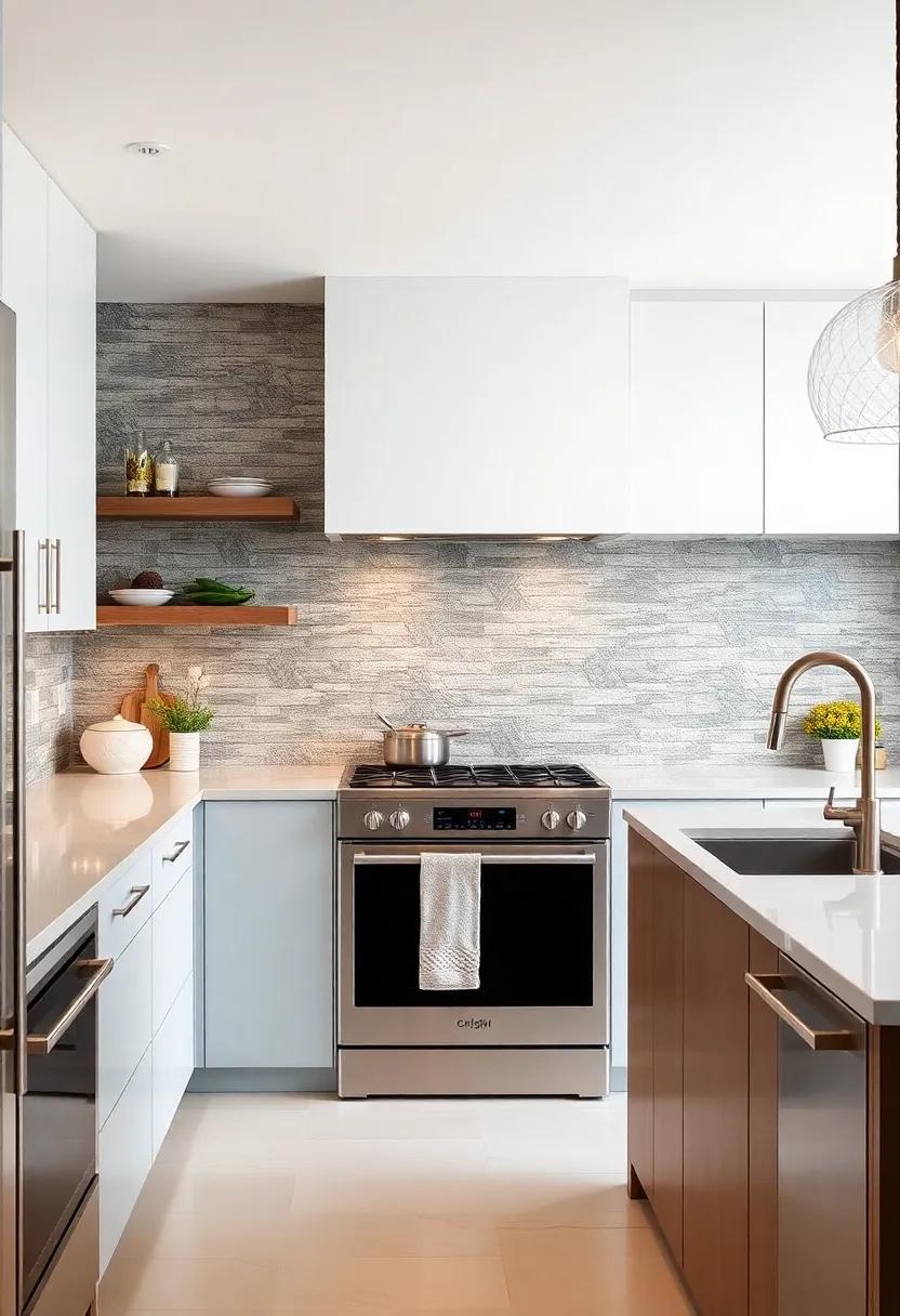 Statement Backsplash: Make a bold statement with a unique tile or textured backsplash that serves as the visual centerpiece of your kitchen