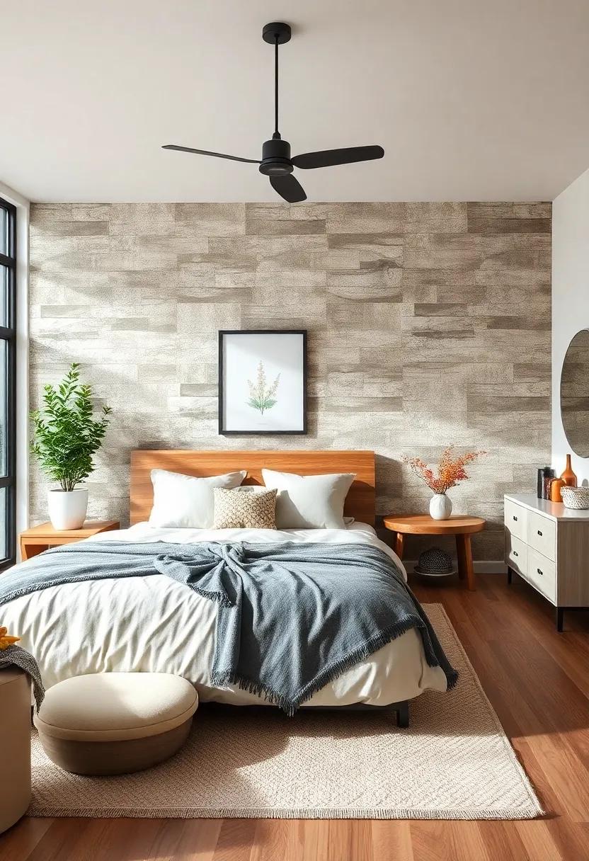 accent Walls: ⁢Create an ⁢accent‌ wall with wallpaper or⁣ a bold paint⁤ color that brings depth and focus ‍to the ⁣overall⁢ room design