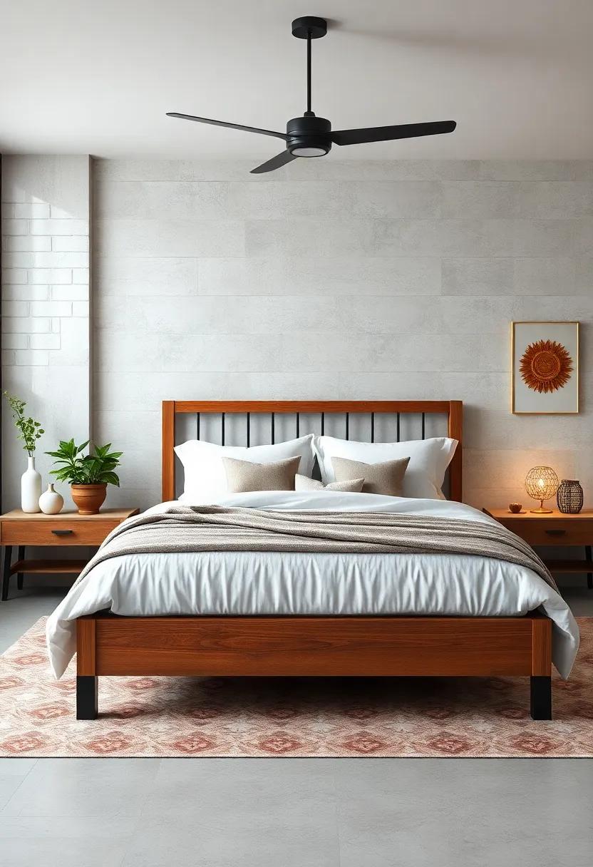 Farmhouse-style Bed⁢ Frames:‍ Choose a ​wooden or wrought-iron bed frame with vintage charm to serve as the centerpiece of your bedroom