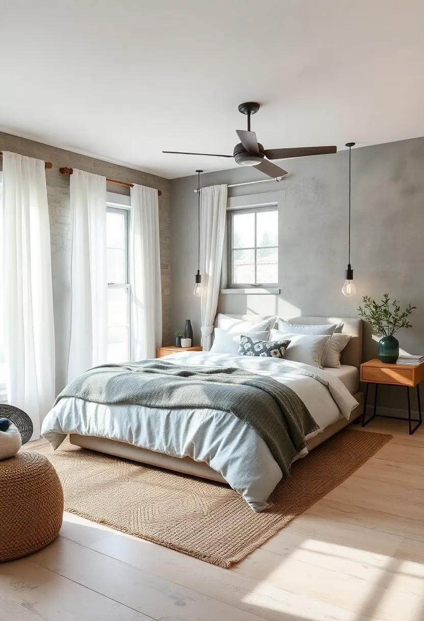 Layered Textiles: Mix and match​ different‌ fabrics such as linen, cotton, and wool ⁣to create depth and ⁤coziness in your ‌bedding and curtains