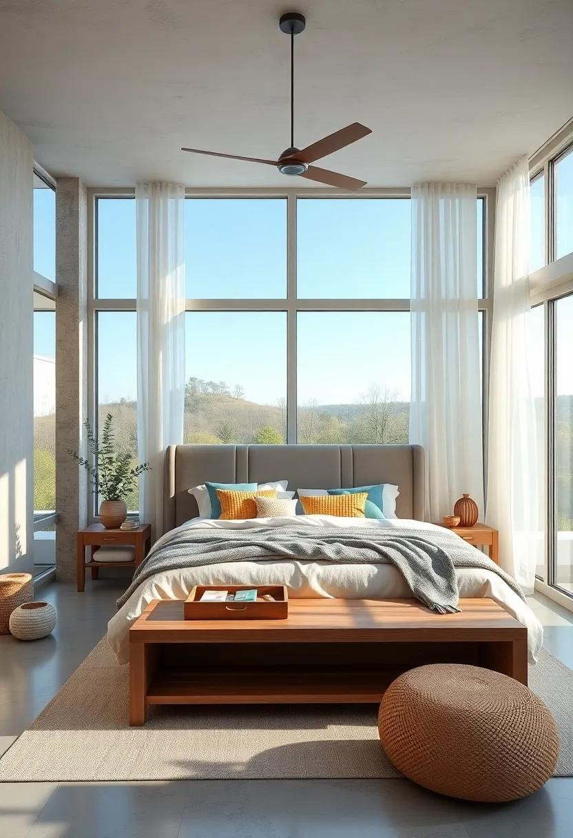 Open⁢ Up with Windows:‌ Maximize natural light⁣ with ​large windows framed⁣ by sheer ⁤curtains, bringing ‌an airy feel to your living space
