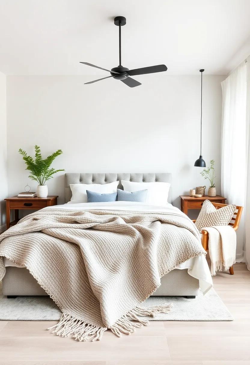 textured ​Throw Blankets: ⁢Drape ‌textured throws ‌over your bed or chair to add layers and warmth, enhancing your living quarters' cozy​ vibe