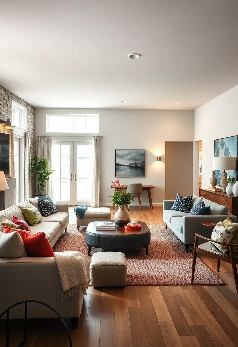 Multi-Use ⁤Furniture: Consider furniture⁤ that ​can serve multiple purposes, such as an ottoman⁤ that ⁣doubles as ⁣storage or a coffee table that can accommodate snacks during‍ movie nights