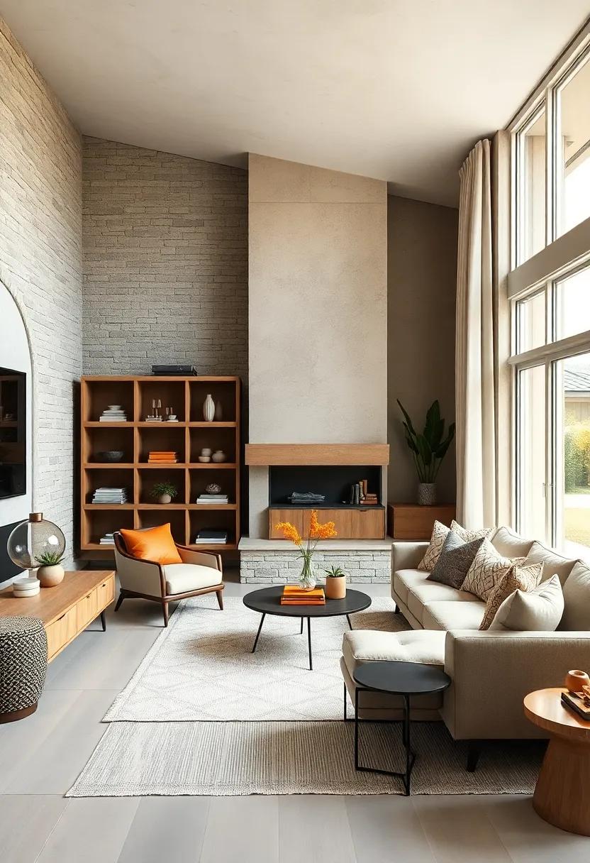 Textural Contrast: Play with different⁤ materials, ⁢such as leather, linen, and ‍soft woods, to create an intriguing sensory experience, making‌ the space feel inviting