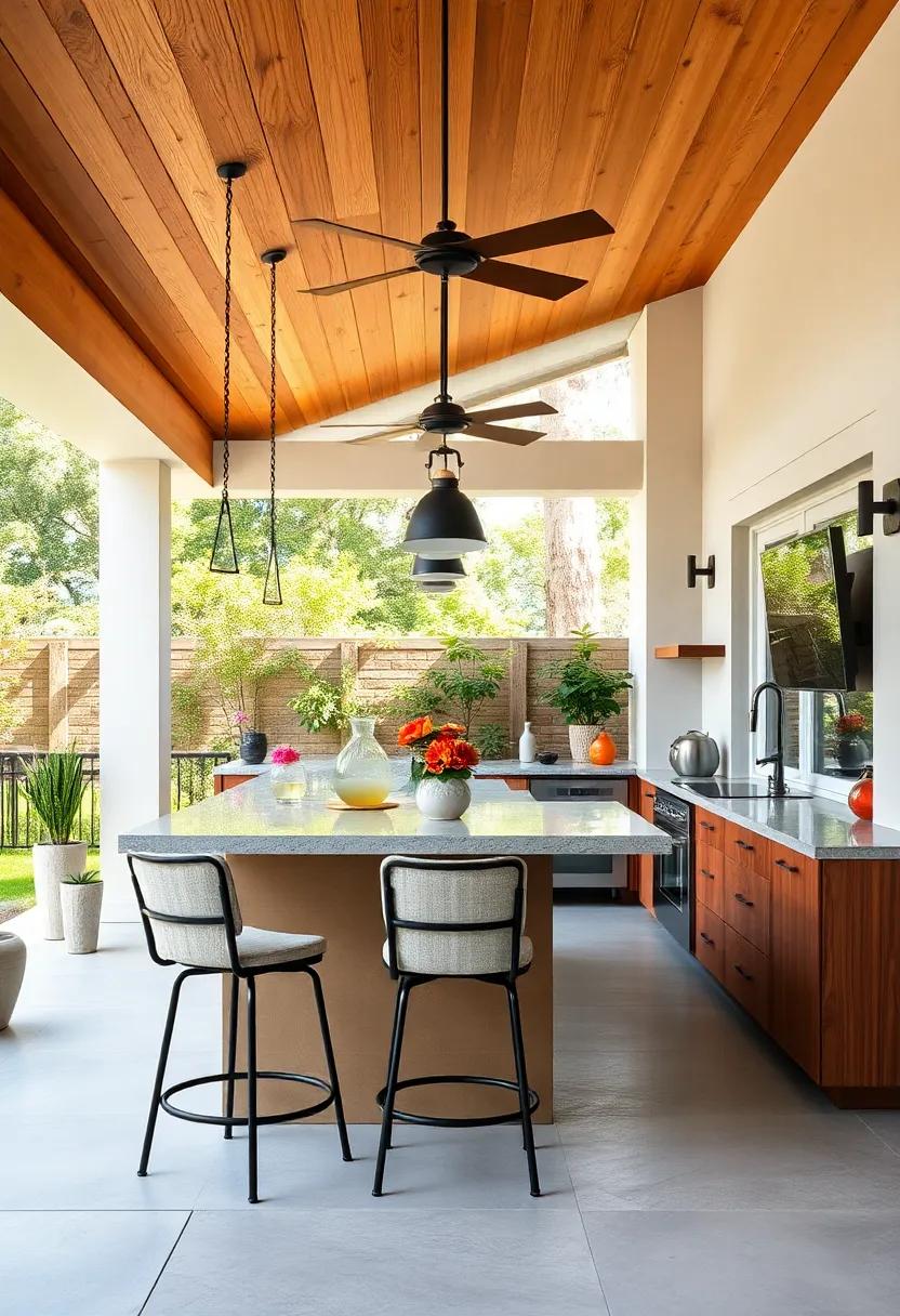 Install hanging bar stools that allow⁣ for unobstructed views of the surrounding landscape, combining style and functionality in your outdoor dining area