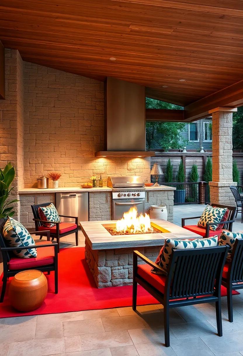 Invest in a Fire pit: Enhance ambiance and Warmth with a Modular Fire‍ Feature that ⁢Compliments Your Kitchen