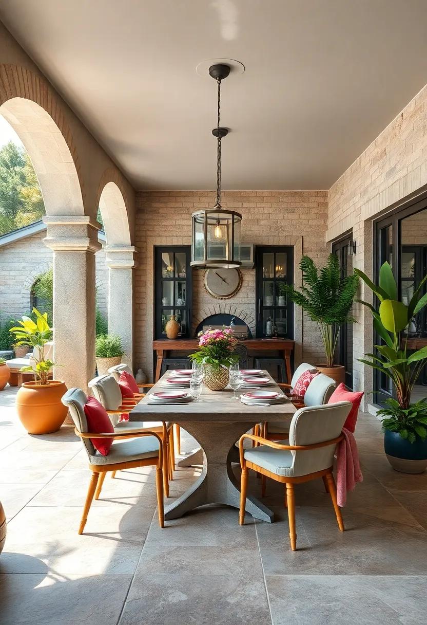 Adding decorative Accents to Elevate Your Outdoor Dining Decor