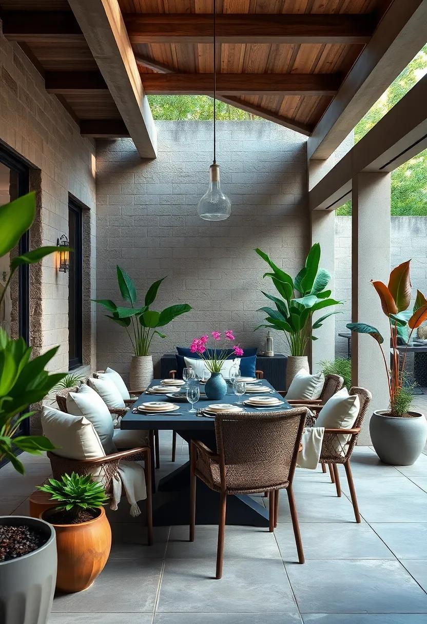 Using Planters and Greenery to‍ Create an Enclosed ‍Outdoor⁤ Dining⁢ Room