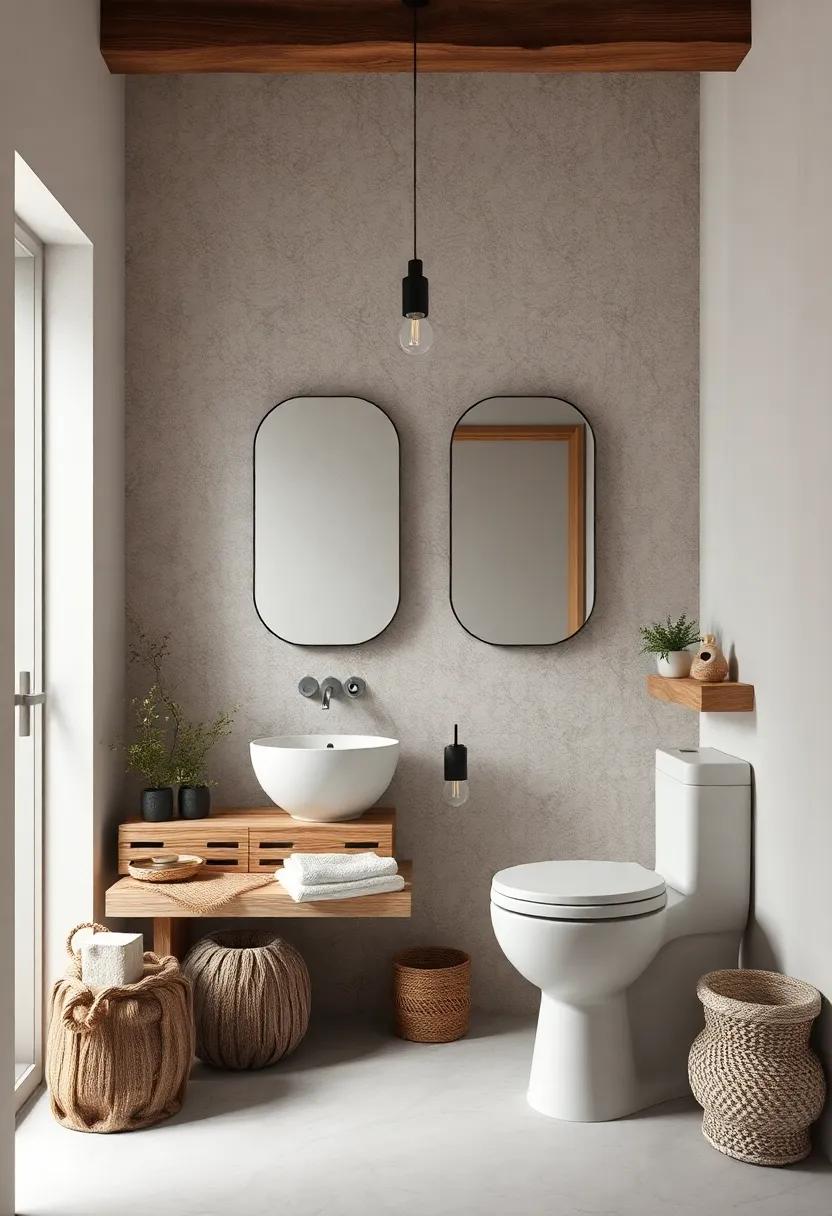 Elevating Small Bathrooms Through Upcycled Rustic Elements