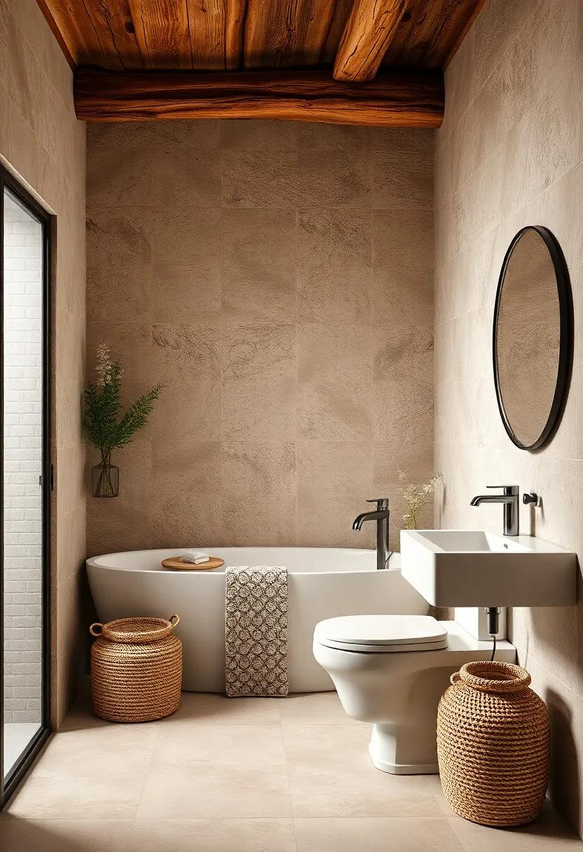 Emphasizing Textured Materials for Visual Depth and warmth