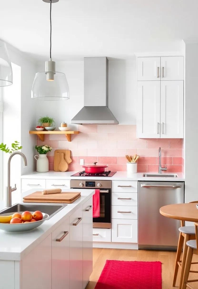 Bold Color⁤ Pops: See how unexpected splashes of ‍color, ‍like a vibrant backsplash or ⁤statement⁣ appliances, can liven up an otherwise neutral kitchen