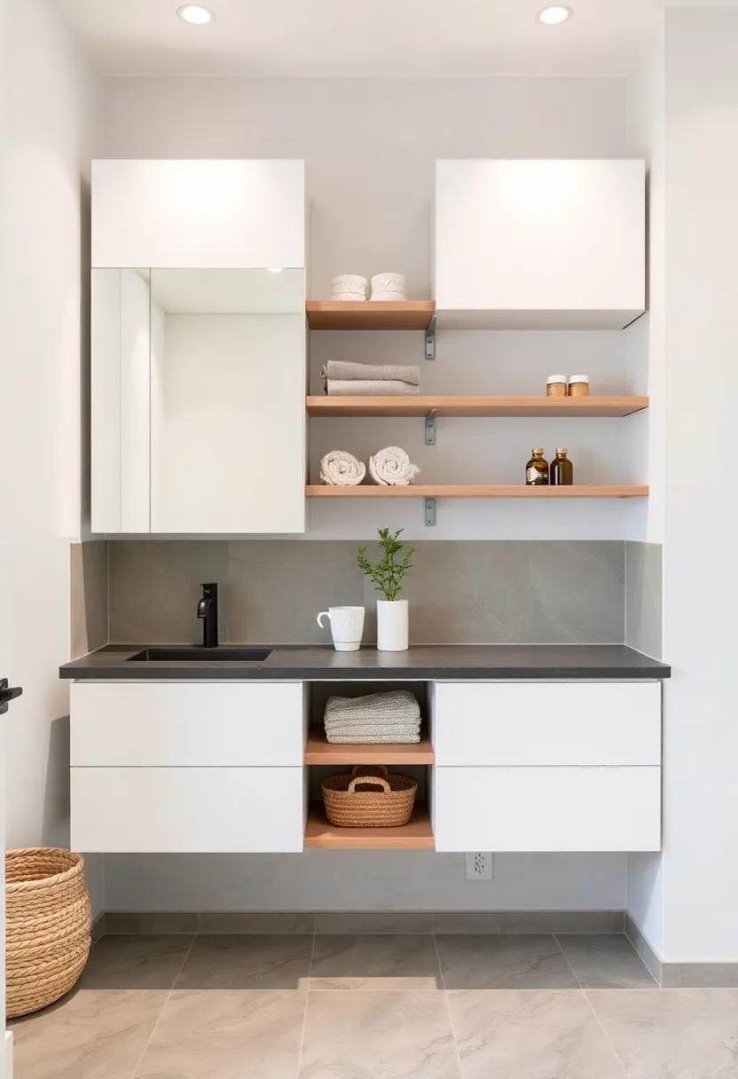 Choose wall-mounted cabinets that ‍don’t touch the floor, creating an ⁤illusion of more space while keeping items within reach