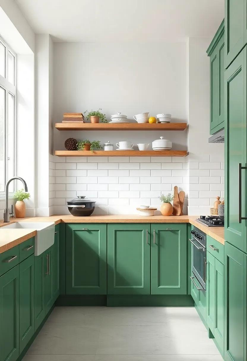 Capturing the Essence⁤ of Country living with Green cabinetry