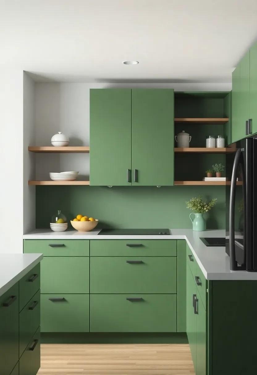 Exploring the Psychology of Color: green in ‍Kitchen Spaces