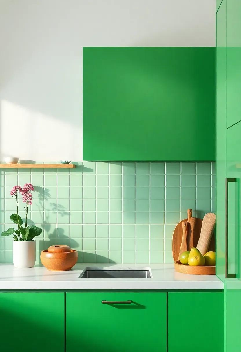 Finding the Right​ Lighting to Highlight⁤ Green ‌Kitchen spaces