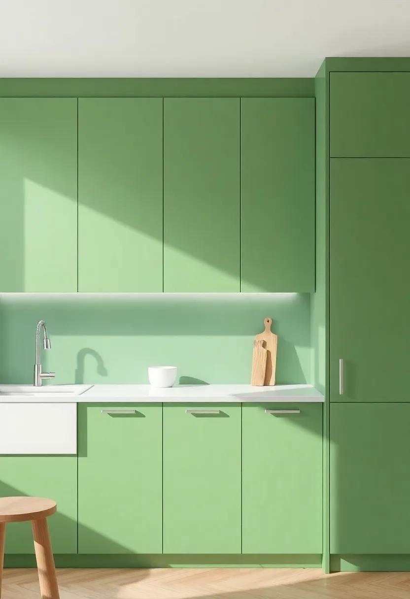 Simple Decor Ideas to Enhance the Beauty of ⁢Green ​Cabinets
