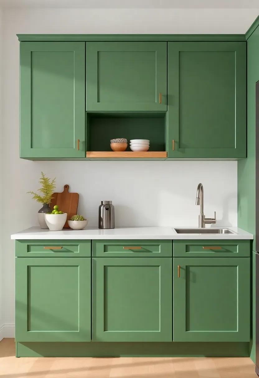 Using Unique ‍Hardware to ​Elevate Green Cabinet Designs