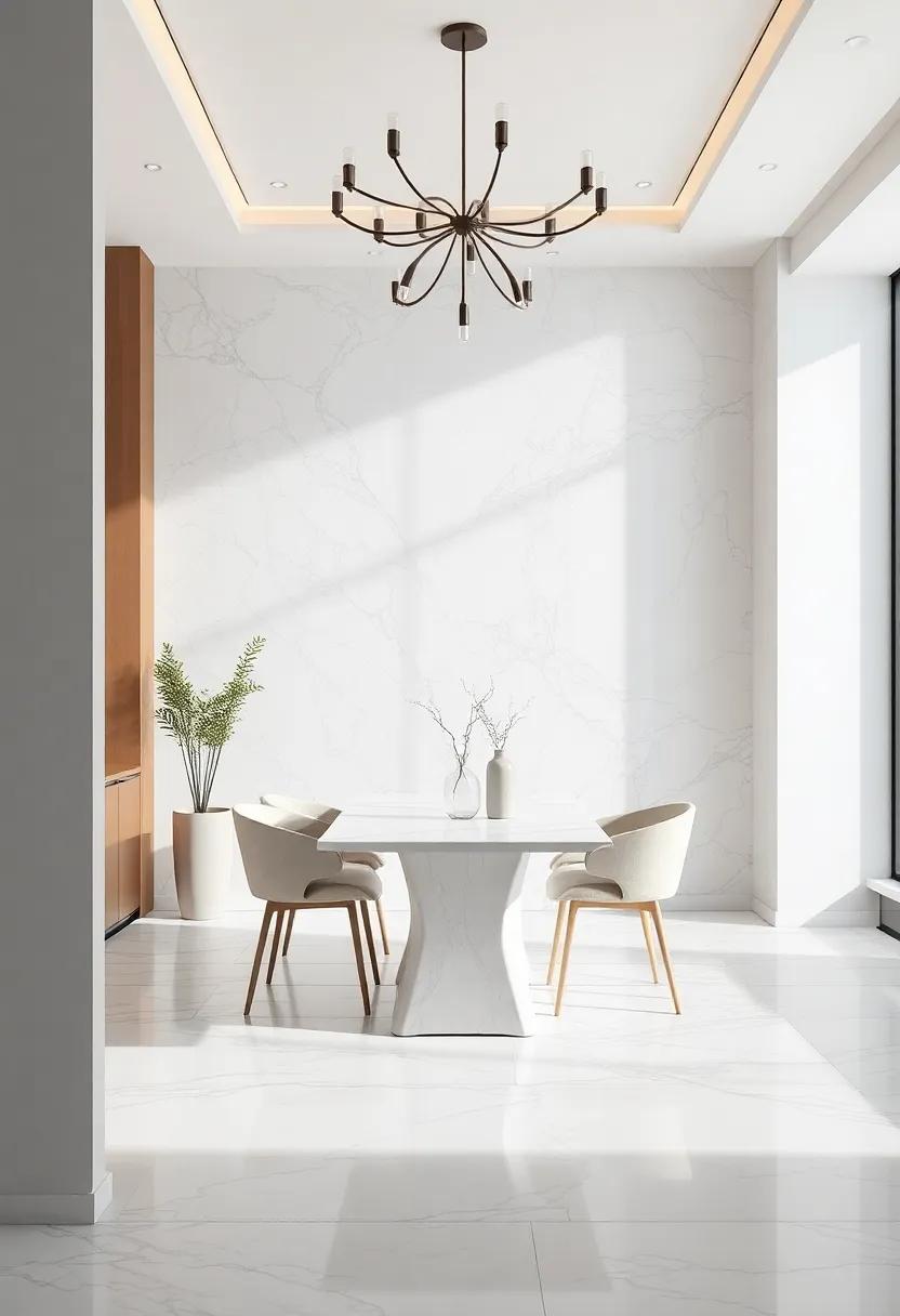 Elevating interiors: The Allure of ⁢Marble in Contemporary⁢ Dining Spaces