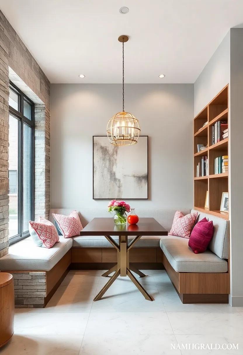 Book ⁢Nook Bliss:‍ Combine dining with leisure by crafting a banquette that ⁤doubles ⁤as a reading nook, complete with built-in‌ bookshelves