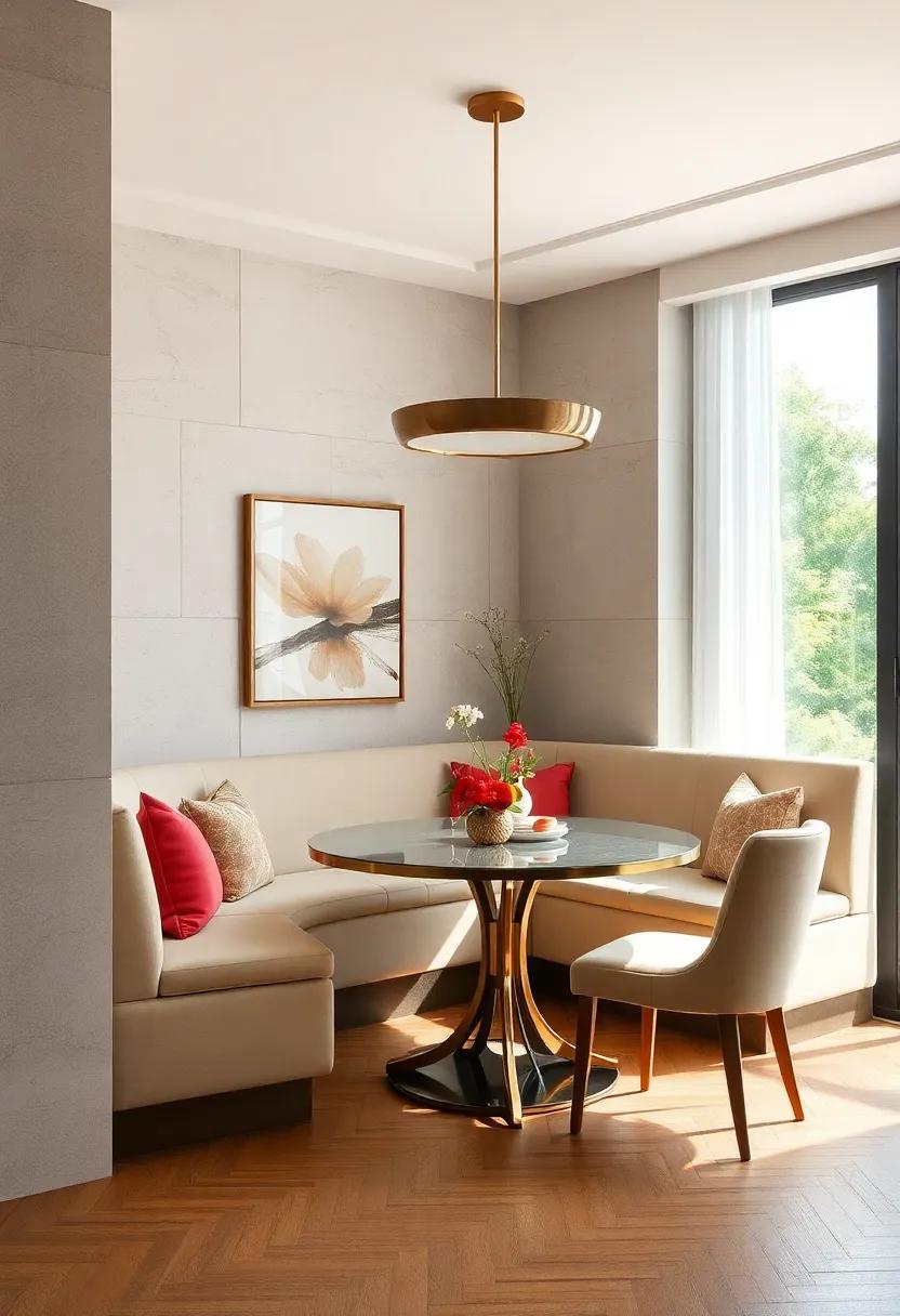 Chic Corner Seating: ⁣Maximize corner spaces in your dining⁣ room with a stylish‍ banquette that gives a cozy, intimate feel