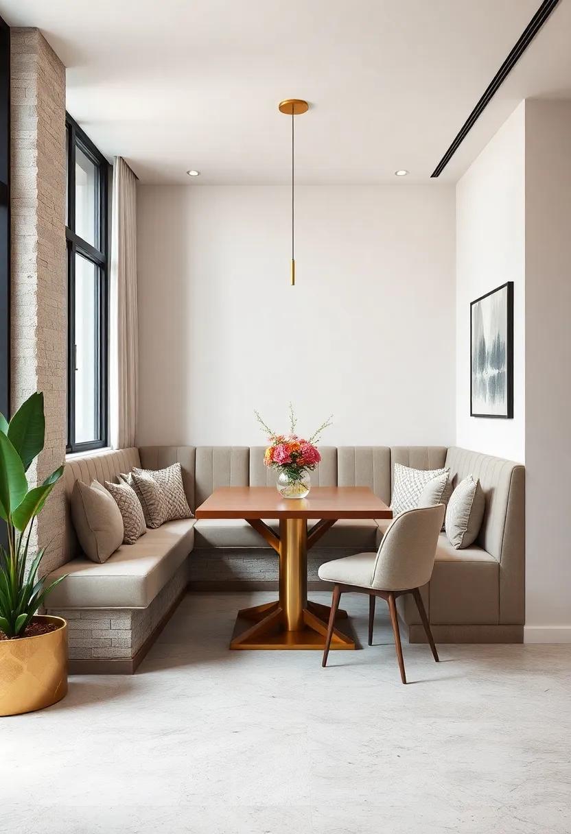 contemporary Sleek Lines: Investigate modern design with a banquette‍ featuring clean lines and neutral colors that complement‌ any decor