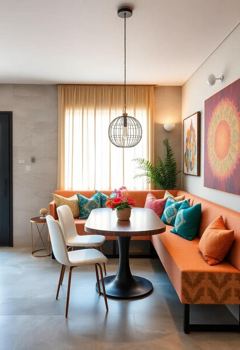 Eclectic Bohemian Vibes:⁢ Unleash your creativity with colorful cushions and bold prints‍ to⁢ create a lively bohemian-inspired banquette