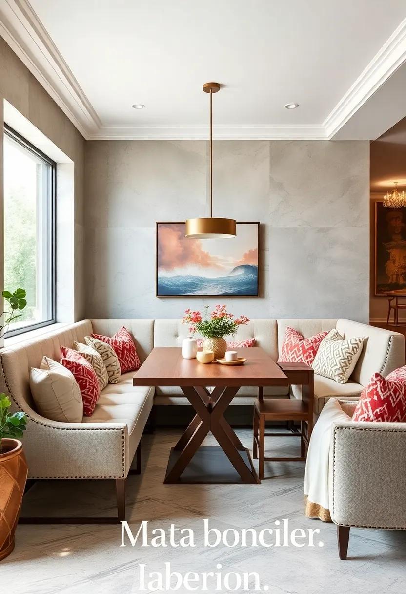 family-Sized Comfort: Design a spacious banquette that accommodates large family gatherings while ⁣offering ample⁣ seating