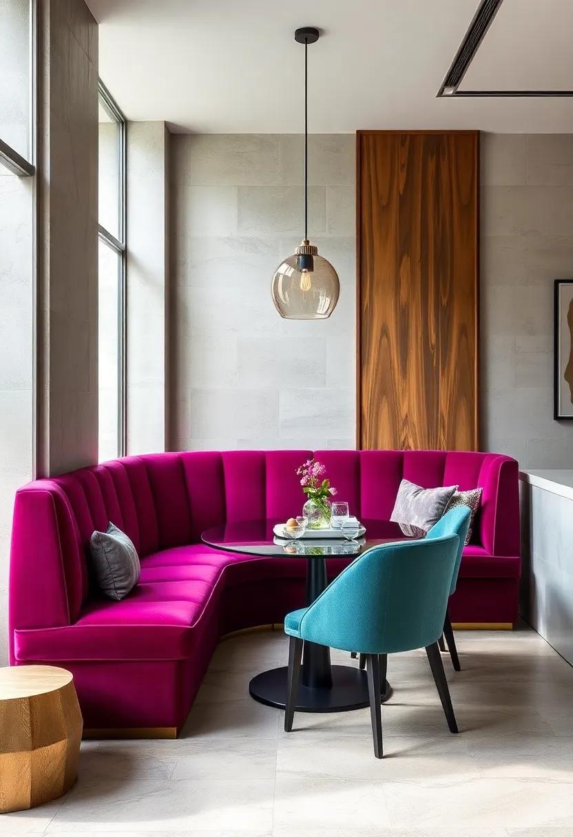 Luxury‌ Velvet Touch: Delve into sumptuous velvet upholstery for​ a​ banquette that radiates elegance while ensuring plush comfort