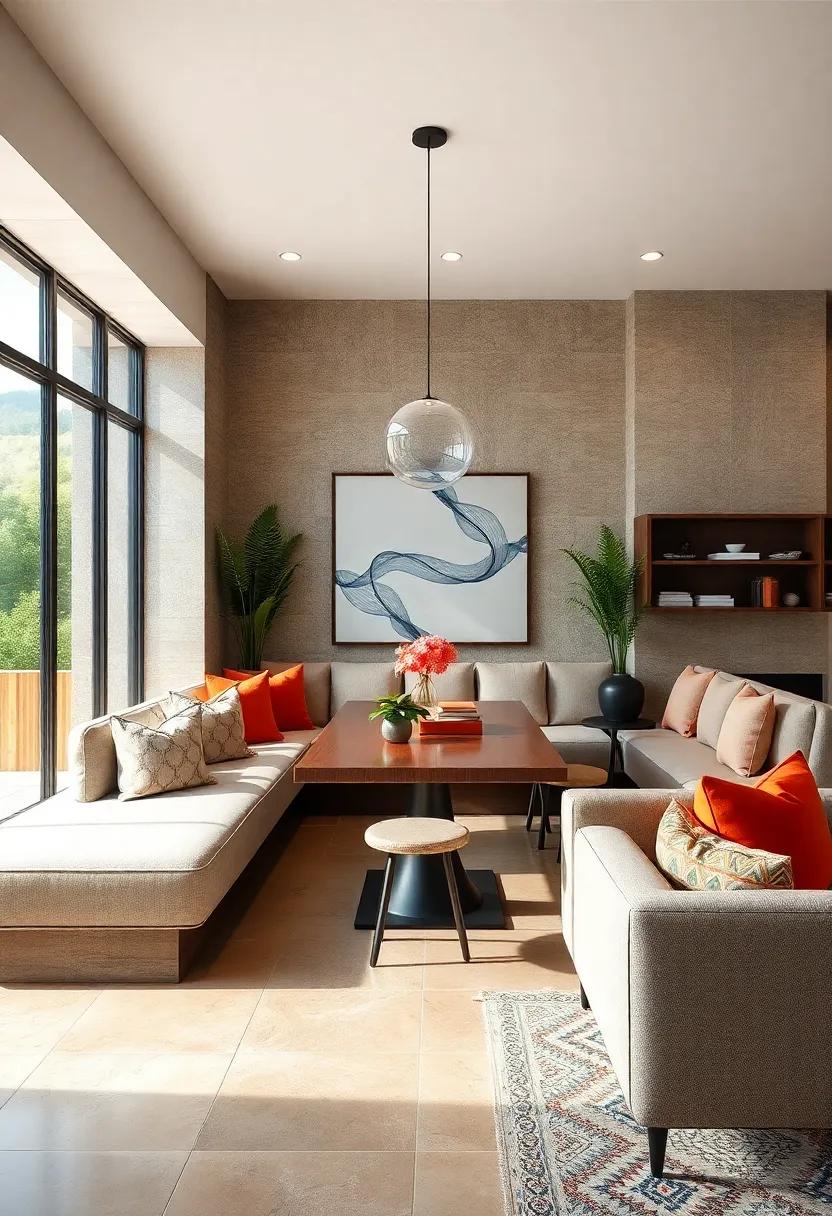 Open-concept⁣ Flow: Create continuity in ​open-concept homes with banquette​ seating that ‌visually connects ⁣living and ⁤dining areas