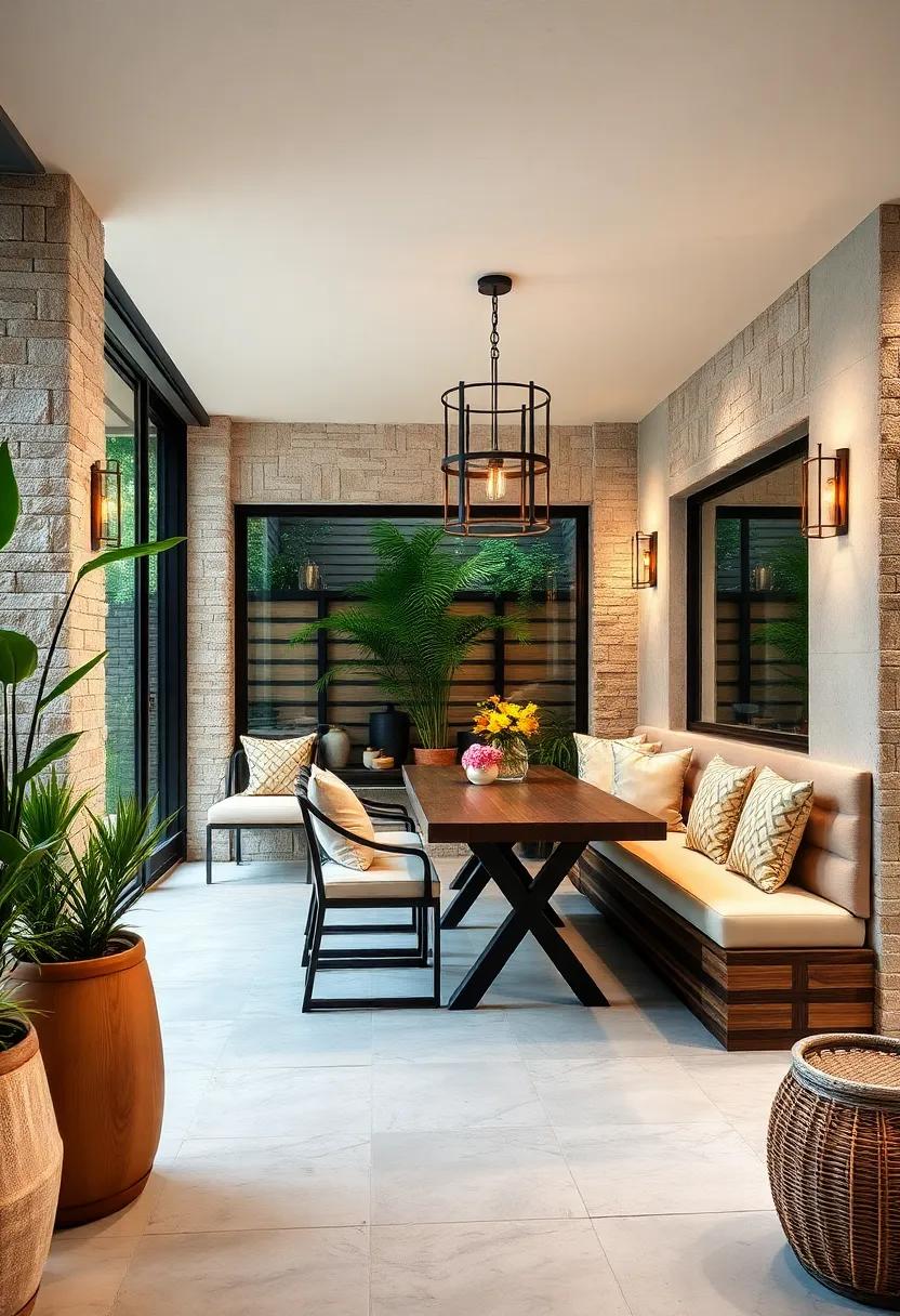 Outdoor ‌Oasis: ⁤Transform your⁢ patio ⁣with⁤ weather-resistant banquette seating, creating an inviting outdoor dining experience