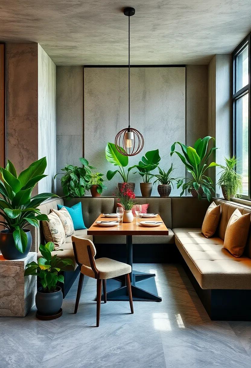 Plant Paradise: Bring life ⁣to your banquette area‌ by incorporating greenery and plants that add a touch of nature indoors