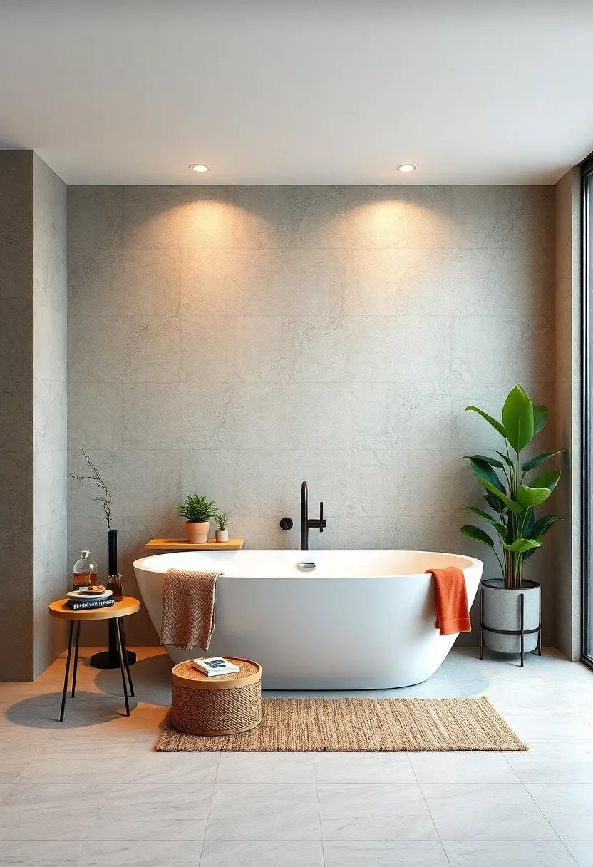 Textured Walls:⁣ Experiment with textured wall panels behind your ‍bathtub, adding an element of ⁣intrigue‍ and sophistication