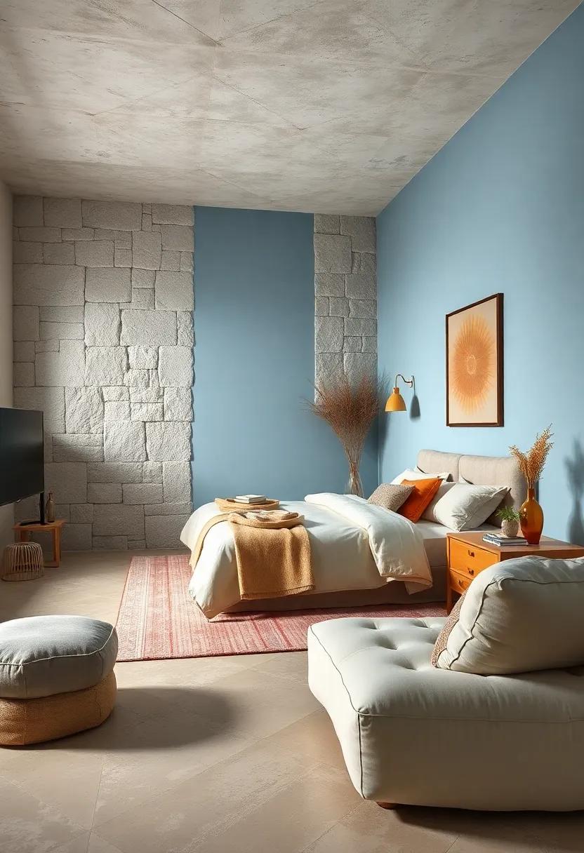 Baby​ Blue and Caramel: Elevate relaxation by harmonizing baby blue with caramel accents for an ⁣earthy yet calming vibe
