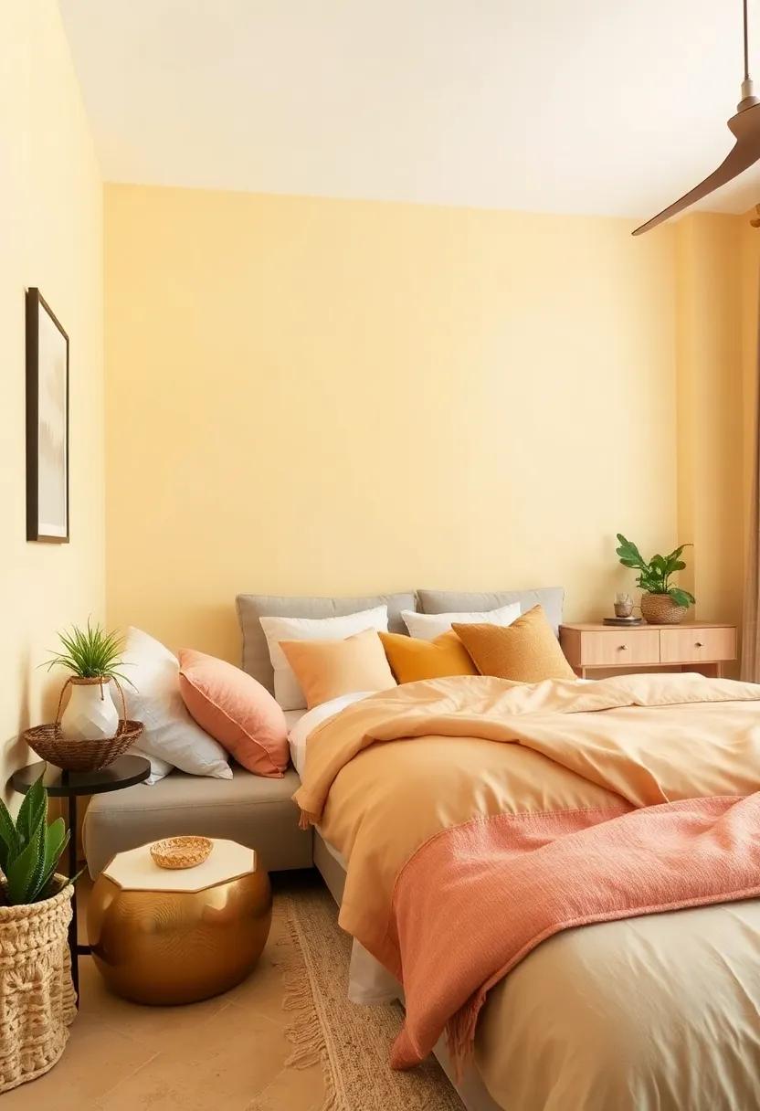 Lemon​ Chiffon⁢ and Soft Tan: Create warmth with lemon chiffon walls and soft tan decor, forming an inviting sanctuary