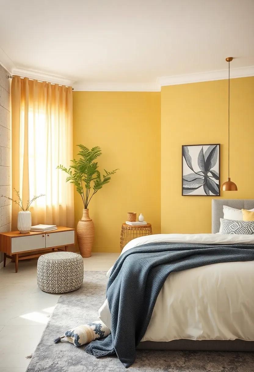 Soft Lemon and Cool Charcoal: Brighten up your space⁤ with soft lemon contrasted against cool charcoal for unexpected‍ serenity