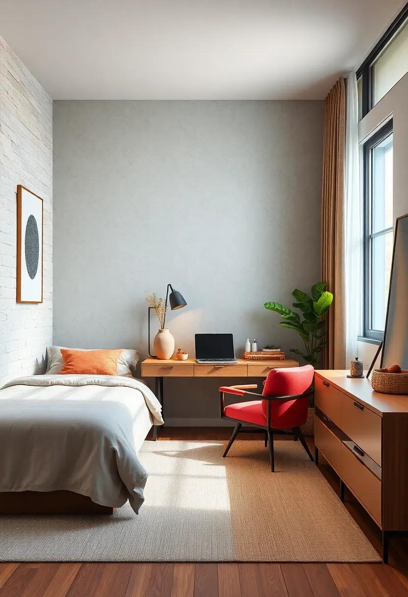 Bedroom Retreat: Add a comfy chair ⁢next to your desk to create a dual-purpose area for both work and relaxation—ideal for reading or meditative ​moments