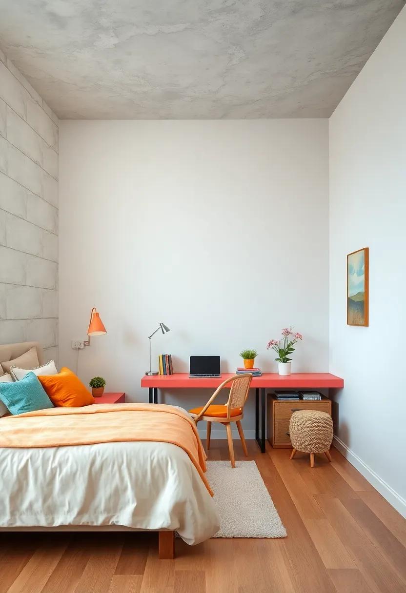 Bright and Bold: Choose a vibrant desk color that stands out ‍against soft walls; this pop of color ⁤can energize your work and inspire creativity
