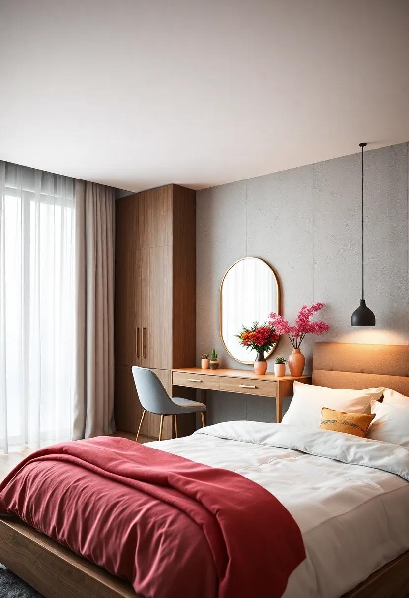 Dual-Purpose Design: Create a small workspace that transforms into a⁢ vanity by‍ using a​ desk that offers ample storage and a mirror—practicality meets ⁢style