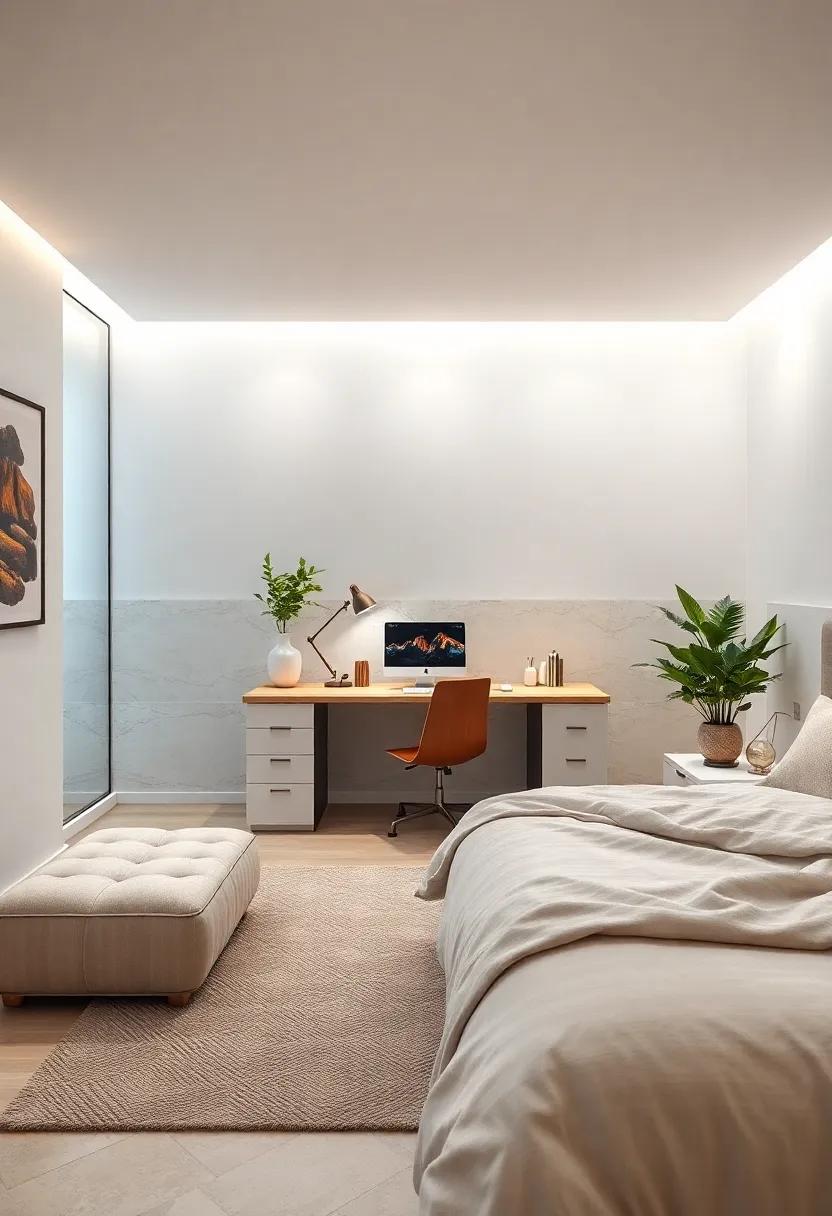 Futuristic Aesthetic: Incorporate a desk with sleek lines and a futuristic design; the modern feel may inspire ‍new ideas and creative projects