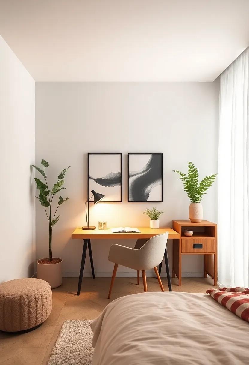 Soft ⁢Lighting: Add​ a desk ⁣lamp that offers adjustable brightness; creating the right lighting can‍ enhance your focus and‍ provide a cozy reading nook