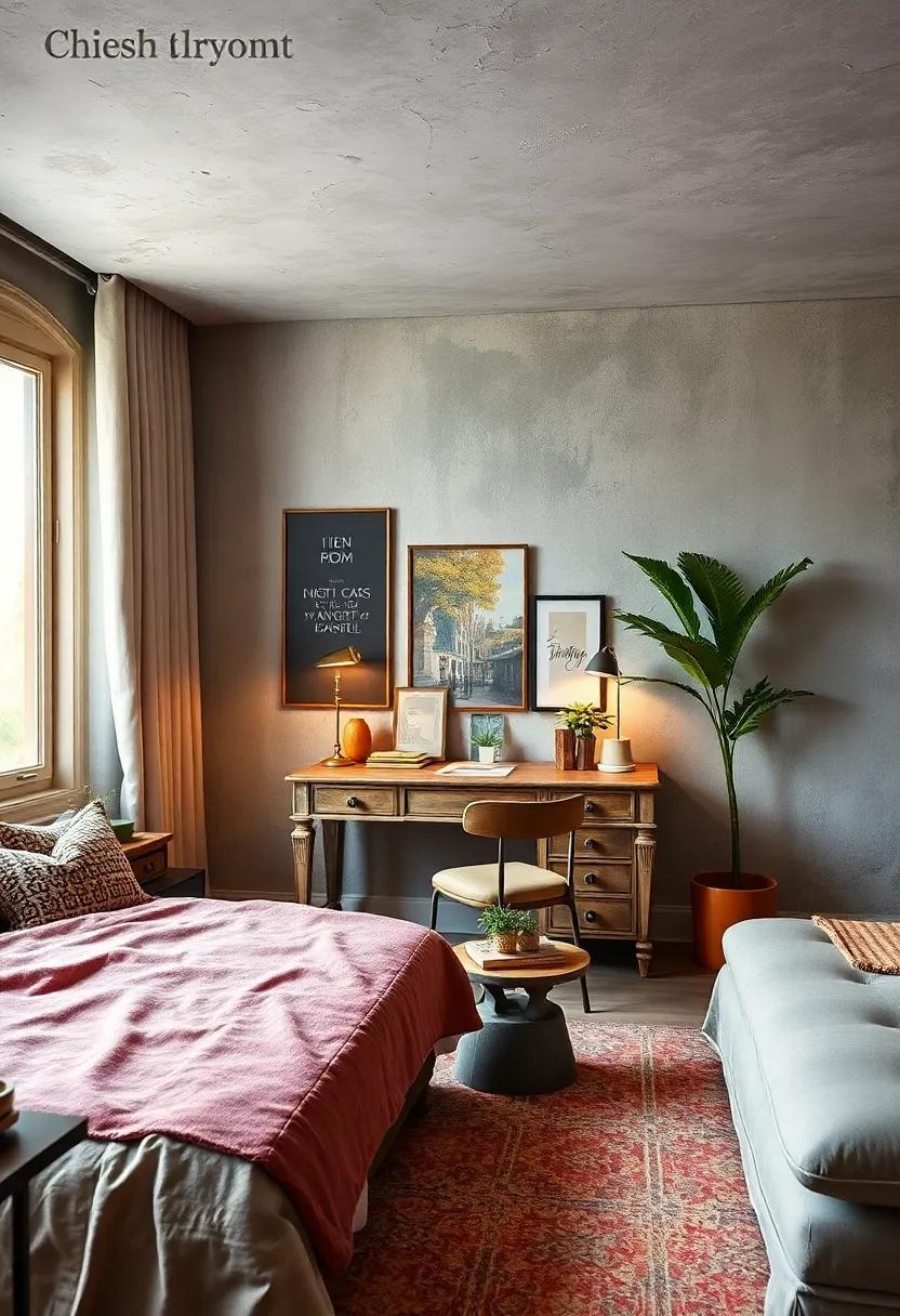 Vintage Charm: reclaim an antique desk to bring character to your bedroom; paired ‍with modern accessories, it creates an eclectic yet harmonious look