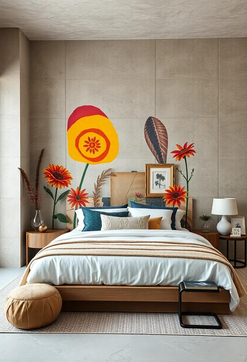 Artistic‌ expression: A hand-painted mural headboard showcases ⁤your⁢ personal style,​ turning your bed into a​ canvas of⁤ self-expression
