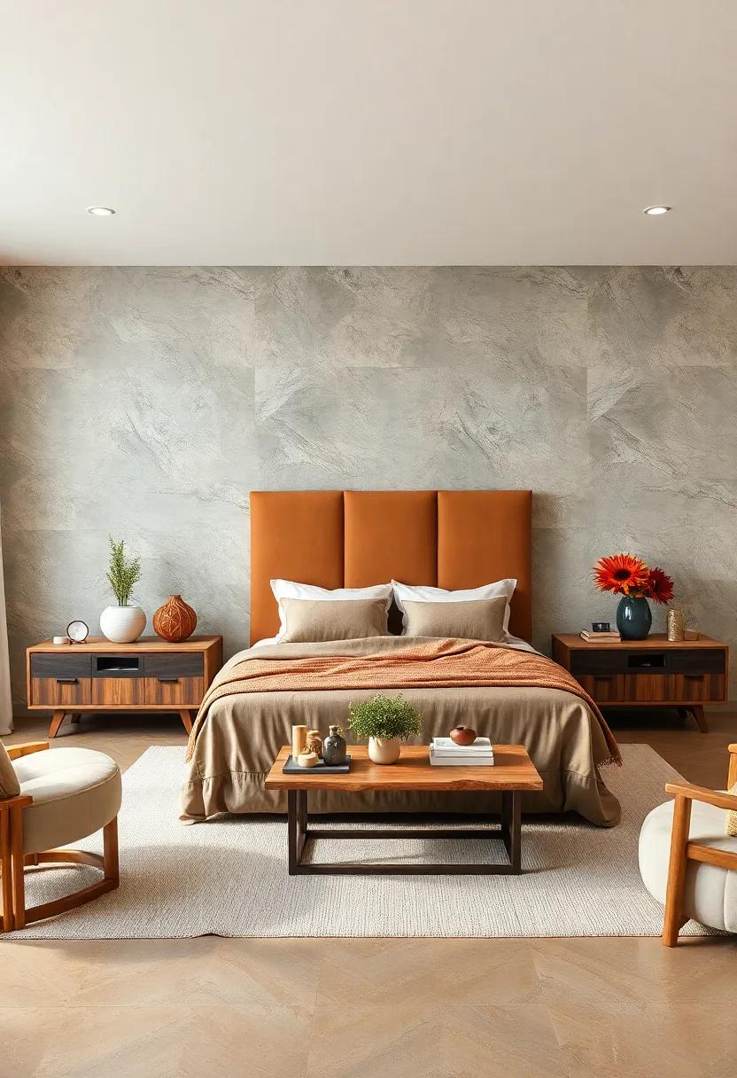 Earthy Tones: A headboard in warm ‌earth tones complements natural wood furniture, fostering a harmonious and grounding ⁢space