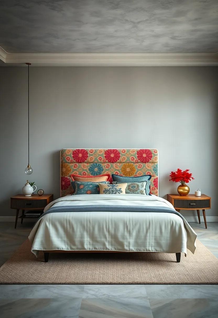 Vintage Flair: A retro-inspired ⁤headboard,⁤ complete⁣ with colorful patterns, brings a fun,​ nostalgic feel⁤ to your‌ personal oasis
