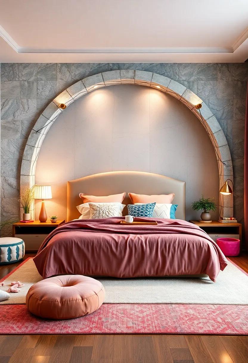 Whimsical Wonderland: A ‍headboard⁢ shaped like an archway with playful ⁢patterns invites creativity, making a child’s ⁤room feel ​magical