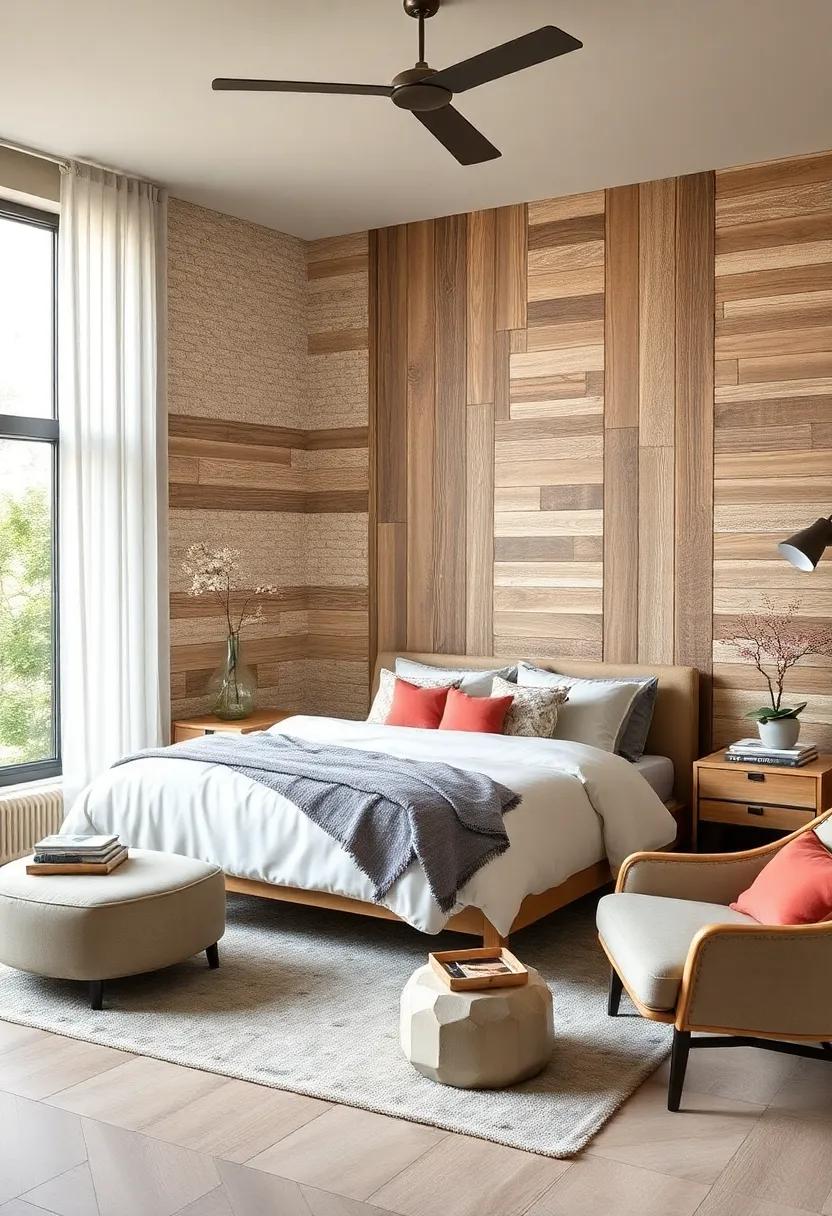 Rustic Charm: Consider ​a weathered‍ wood texture that brings the outdoors in, infusing your ⁢bedroom with ⁢a cozy, cabin-like ambiance
